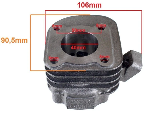 Other CILINDRAS YAMAHA JOG 50 40mm KAIŠČIO 10mm KOMPLEKTAS. LAIMĖK