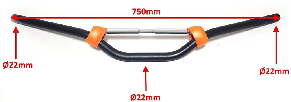 Other CROSS ENDURO ATV MOTOCIKLO VAIRAS SU DIRŽELIU JUODA MATINIS 22 mm OXF-12124