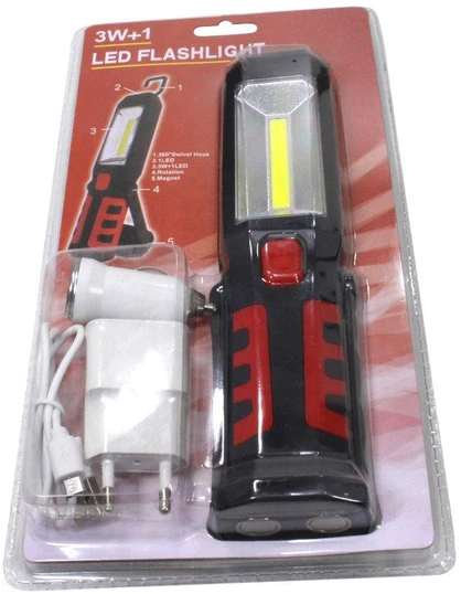 Other DIRBTUVIŲ LEMPUTĖ 3W + 1 LED ŽIBINTUVĖLIS MAGNETAS