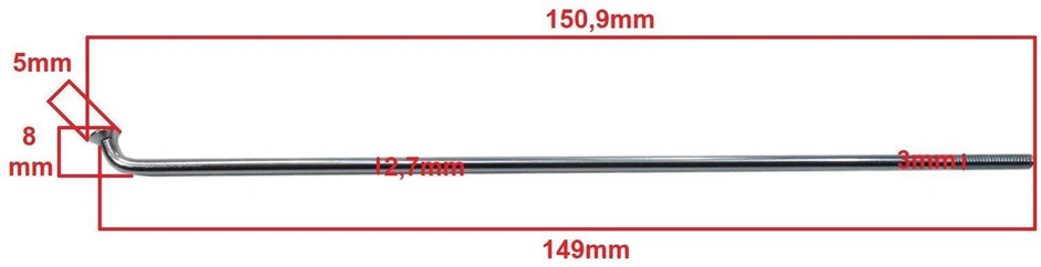 Other JAWA 50 STIPINAI 149x2,5mm 36vnt. Cinkuotos dvikovos DI