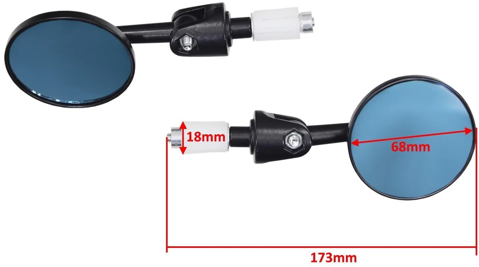 Other JUODŲ MOTOCIKLŲ VEIDRODĖLIŲ LAIKIKLIS ANT VAIRO 18 mm OXF-8753 KOMPLEKTAS