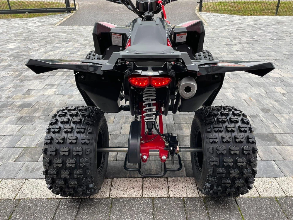 Other KETURRATLANKIS ATV 125 SEEYA PAROON P6 JUODA-RAUDONA 1+1 PAVARA 8" ALIUMINIO RATLANKIAI