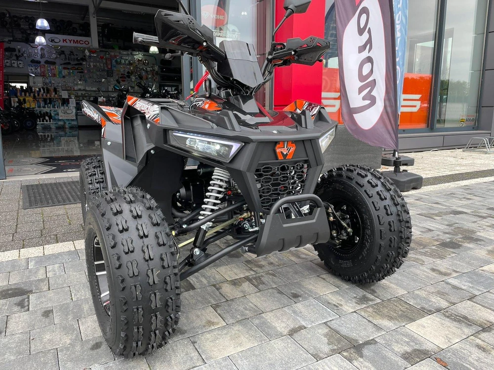Other KETURRATLANKIS ATV 125 SEEYA PAROON P6 JUODA-ORANŽINĖ 1+1 PAVARA 8" ALIUMINIO RATLANKIAI