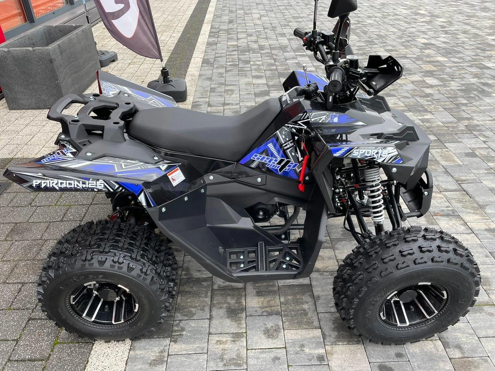 Other KETURRATLANKIS ATV 125 SEEYA PAROON P6 JUODA-MĖLYNA 1+1 PAVARA 8" ALIUMINIO RATLANKIAI