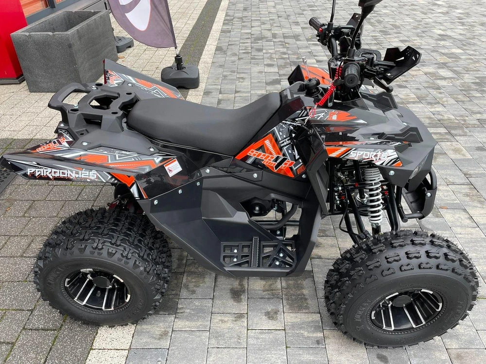 Other KETURRATLANKIS ATV 125 SEEYA PAROON P6 JUODA-ORANŽINĖ 1+1 PAVARA 8" ALIUMINIO RATLANKIAI