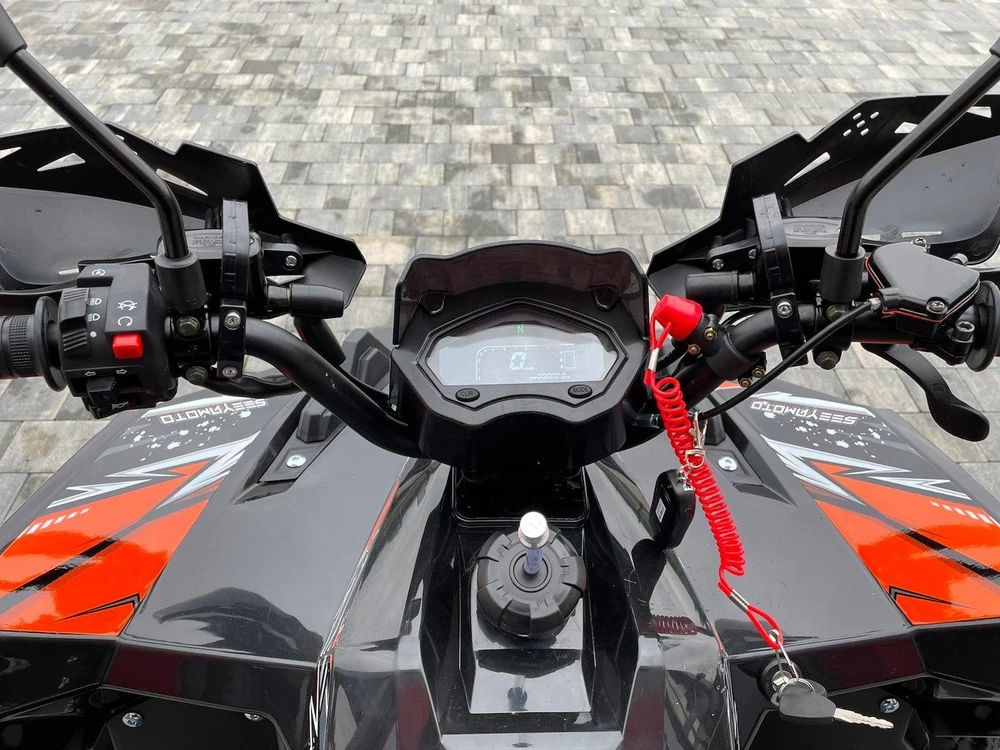Other KETURRATLANKIS ATV 125 SEEYA PAROON P6 JUODA-ORANŽINĖ 1+1 PAVARA 8" ALIUMINIO RATLANKIAI