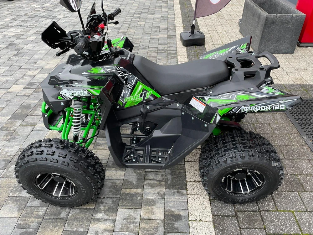 Other KETURRATUKIS ATV 125 SEEYA PAROON P6 JUODA-ŽALIA 1+1 PAVARA 8'' ALIUMINIO RATLANKIAI