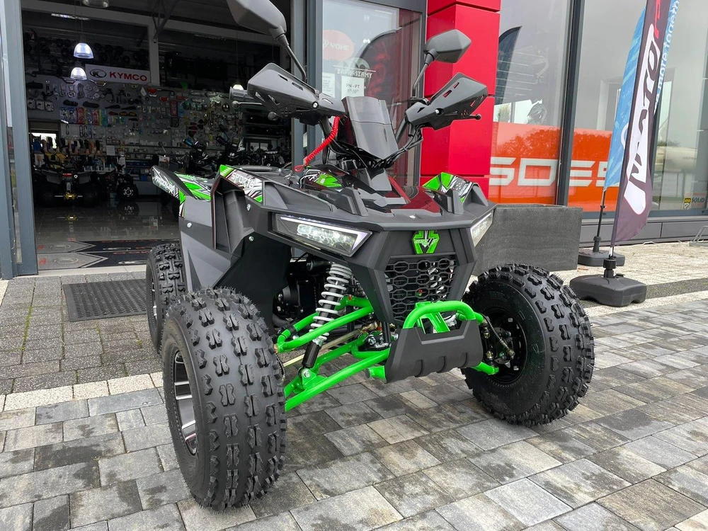 Other KETURRATUKIS ATV 125 SEEYA PAROON P6 JUODA-ŽALIA 1+1 PAVARA 8'' ALIUMINIO RATLANKIAI