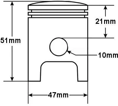 Other MINARELLI AC HORIZONTALUS CILINDRAS 47 mm SU TINPINIMO GALVUTE