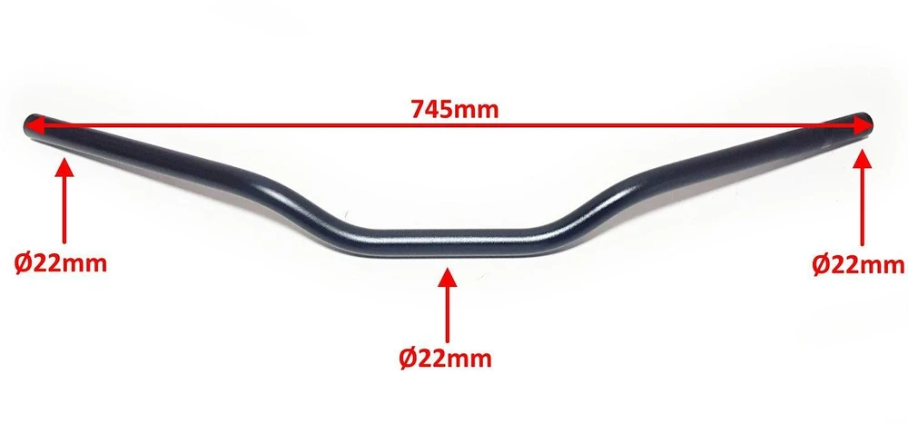 Other MOTOCIKLO VAIRAS CROSS ENDURO ATV JUODA MATINIS 22 mm OXF-12122