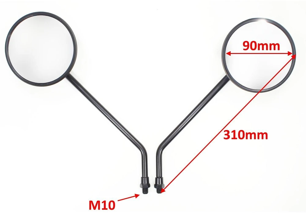 Other MOTOCIKLO VEIDRODĖLIAI MOTOROLERIUI M10 Juodas OXF-14070 E4