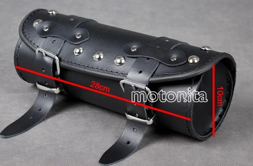 Other Pieštukų dėklas, 28 cm ritinėlis, natūrali oda su kniedėmis