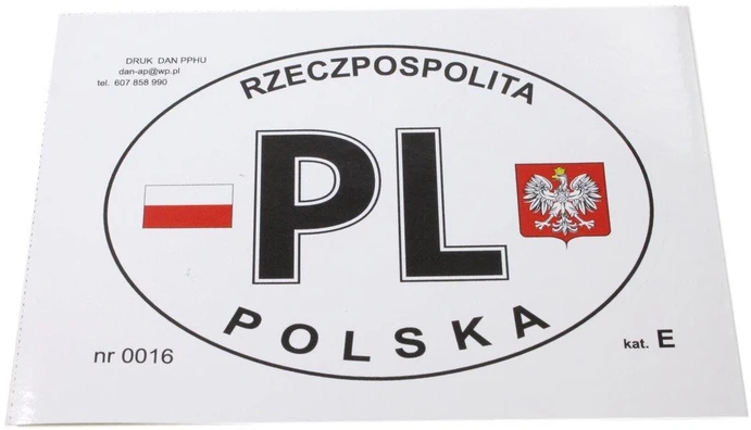 Other PL LIPDUKAS, VĖLIAVA/EMBLEMA, LENKIJA, DIDELĖ, E KAT., 160x117mm