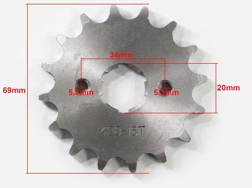 Other Priekinė žvaigzdutė 428-16t 17x20mm ATV 250 CG