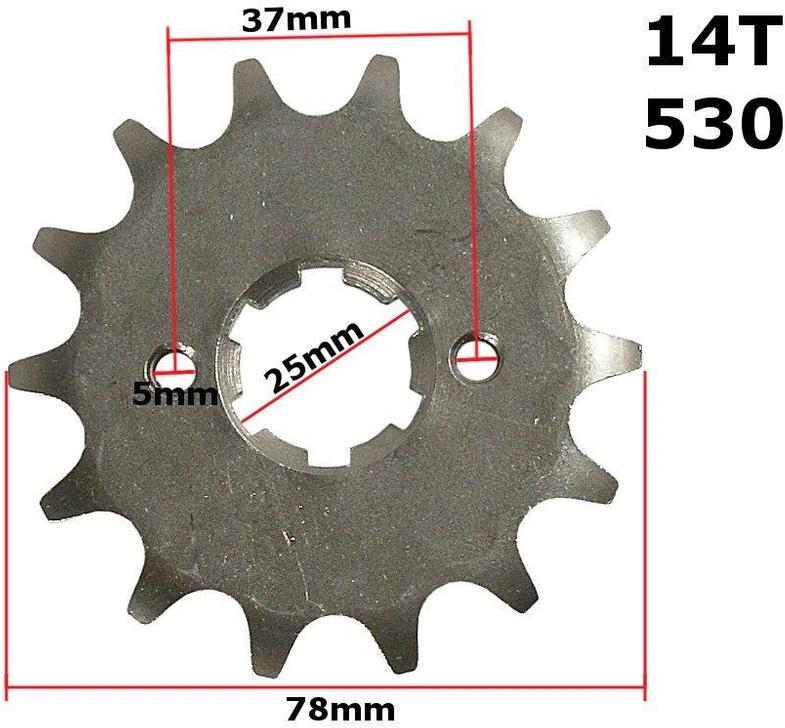 Other Priekinė žvaigzdutė 530-14z ATV 150 DIABLO 157QMJ FUXIN