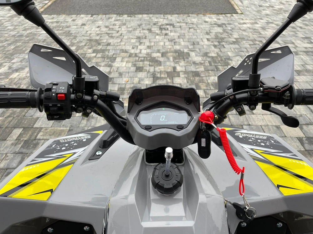 Other QUAD ATV 125 SEEYA PAROON P6 PILKAI GELTONI KARTUARAI 1+1 8'' ALUMINIUMINIAI RANTAI