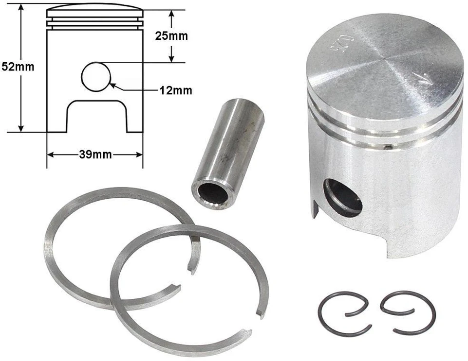 Other SIMSON S51 STŪMOKLIS 39.00 4 SUTRUPINTŲ SANDARIKLIŲ STANDARTINIS