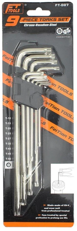 Other TORX raktų rinkinys, 9 dalys