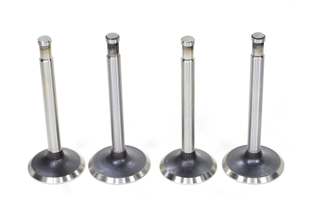 Other URAL DUELLS DI VOŽTUVAI. 2 įsiurbimo ir 2 išmetimo vožtuvai, skirti Ural modeliui. Išmetimo vožtuvo matmenys: ilgis 92 mm, skersmuo 40 mm, koto skersmuo 8 mm. Įsiurbimo vožtuvo matmenys: ilgis 91 mm, skersmuo 35 mm, koto skersmuo 8 mm.