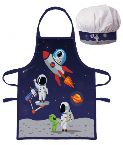 Other Vaikiška prijuostė su Kosmos kepure