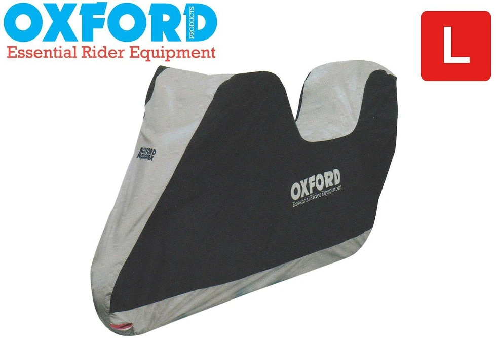 OXFORD AQUATEX VER 2 L SIDABRINIS MOTOCIKLO UŽDANGALAS SU VIETOS LAGAŽUI