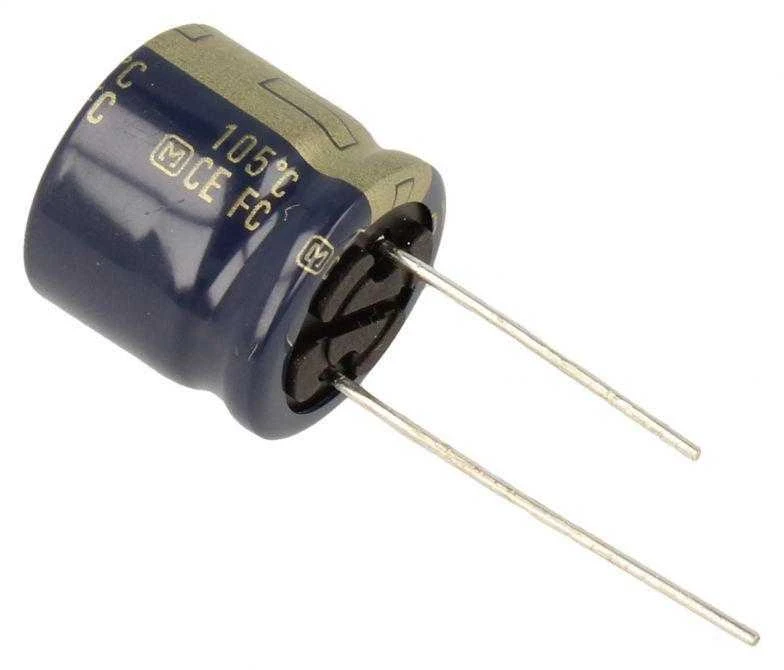 Panasonic Radialinis Kondensatorius 105░ Žemas Impedansas 15x16mm BMW 3er 5er 7er E36 E46 E90 E91 E92 E93