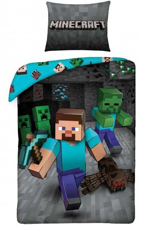 Vaikiškas patalynės komplektas Minecraft 140x200, 2 dalių
