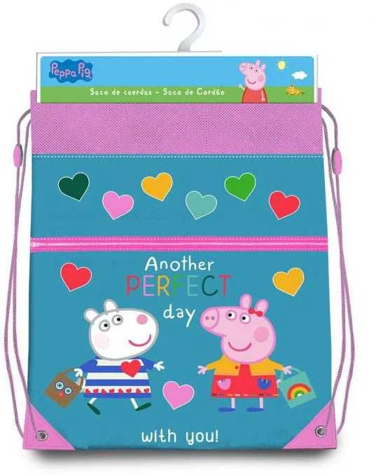 Peppa Pig sportinis krepšys treniruoklių krepšys 42 cm
