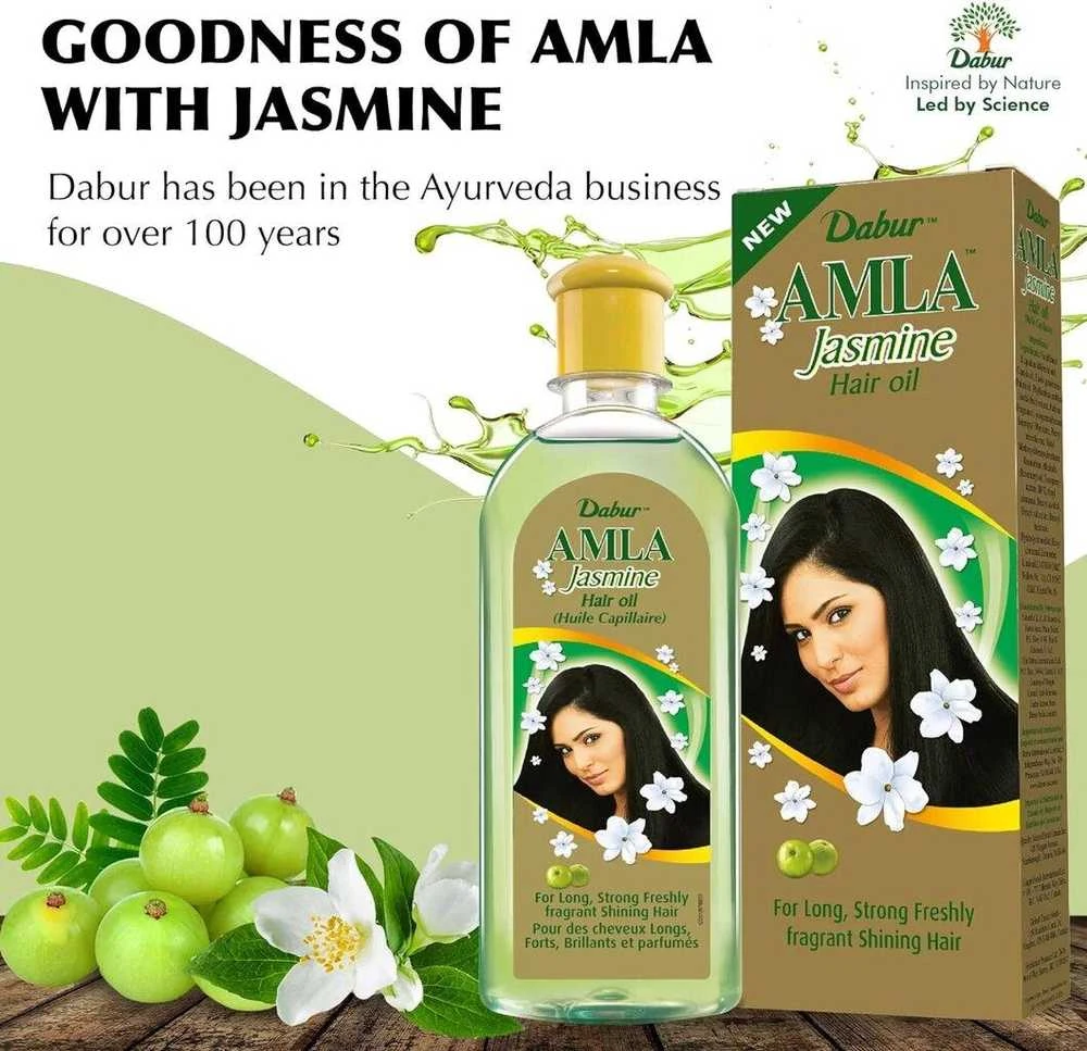 Aliejus plaukams DABUR AMLA Jasmine, 200ml