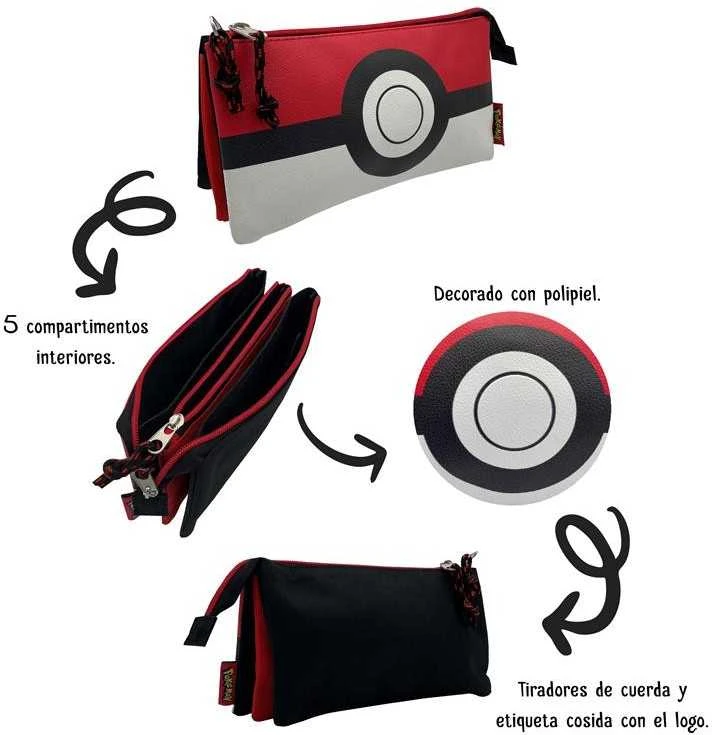 Cyp Brands Pokémon Pokeball trigubas pieštukinis dėklas