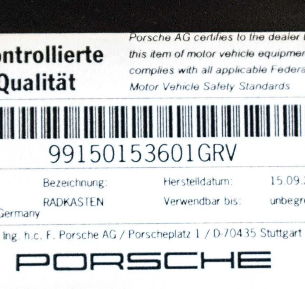 Porsche 718 Boxster Cayman 991 Dešinė Variklio Šoninė Plokštė Originalus 99150153601GRV