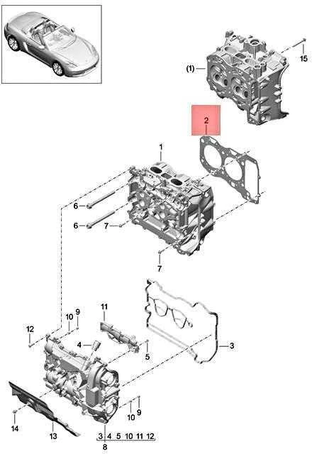 Porsche 718 Boxster Cayman Galvos Stūmoklio Atramos Dėklas Originalus 9A210414101