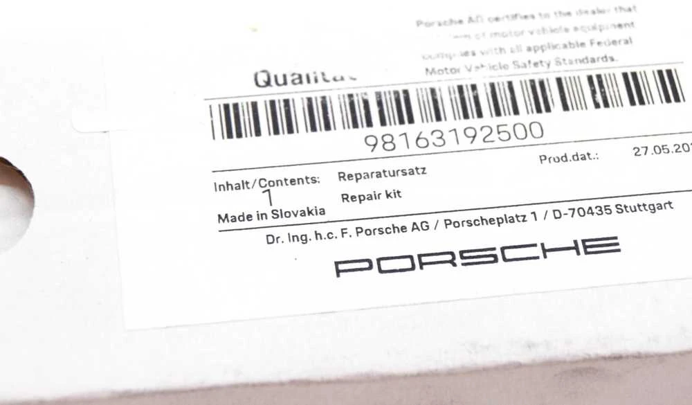 Porsche 718 Boxster Cayman Galvos Šviesos Skėčio Remonto Komplektas Originalus 98163192500