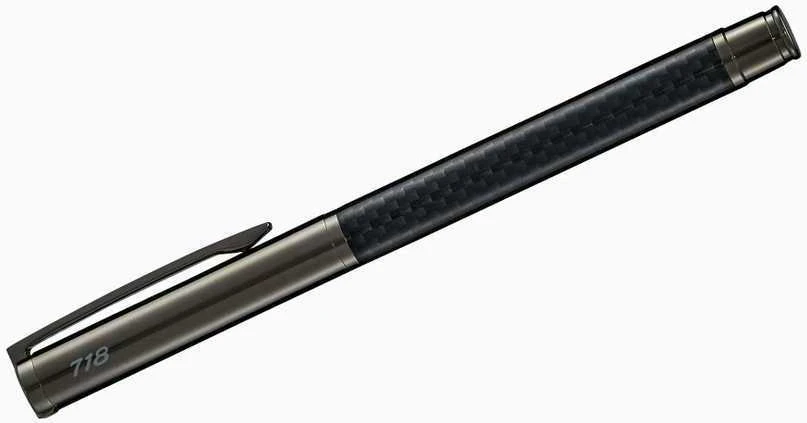 Porsche 718 Rašiklis Su Rutuliuku Anglis Tamsiai Pilkas Metalas Originalus WAP0512070N718