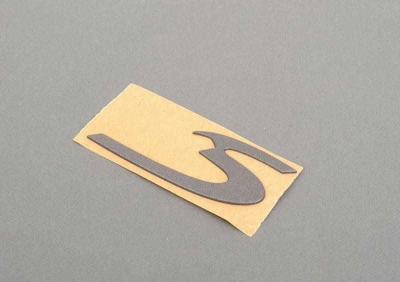 Porsche 911 2002 2003 2004 2005 Originalus Porsche emblema "S" (pilkas)