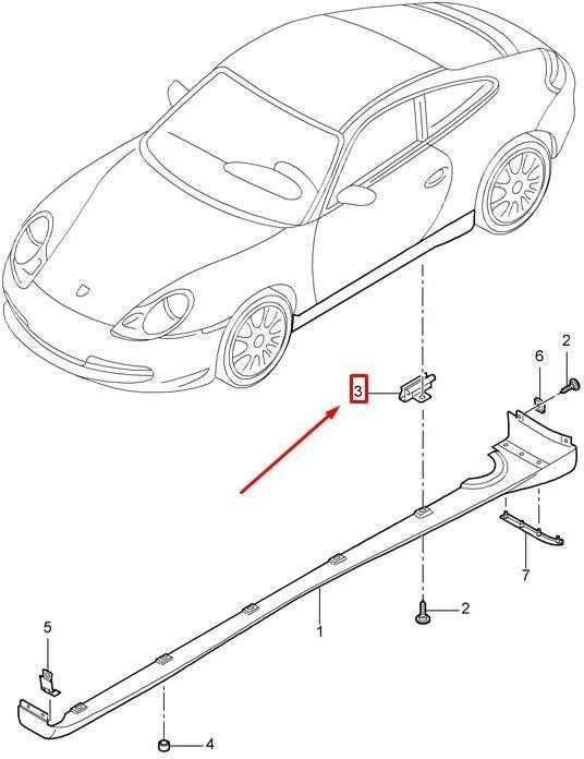 PORSCHE 911 996 Šoninės plokštės apdailos spaustukas 99950764009 NAUJAS ORIGINALUS