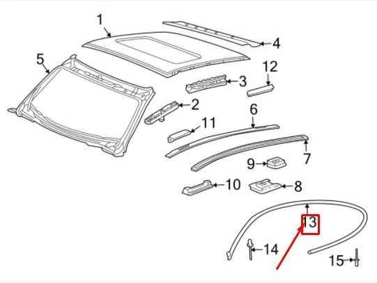 PORSCHE 911 997 kupė dešinės stogo panelės oro tarpiklis 99753748200 NAUJAS ORIGINALUS