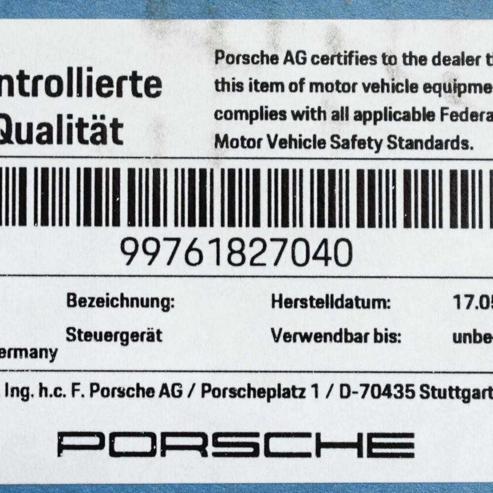 PORSCHE 911 997 Pavarų dėžės valdymo modulis ECU 99761827040 Naujas originalus