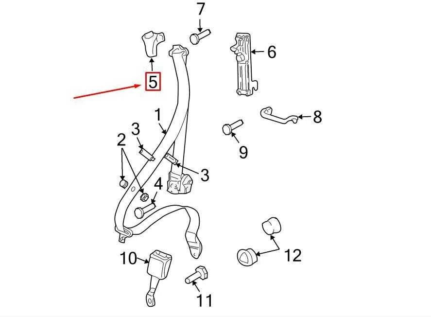 PORSCHE 911 997 Priekinio saugos diržo viršutinis dangtelis 99780352100A03 NEW GENUINE
