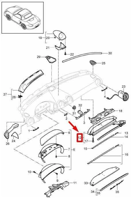 PORSCHE 911 997 prietaisų skydelio puodelio laikiklio taisymo rinkinys 99755290500 NAUJAS GENUINALUS