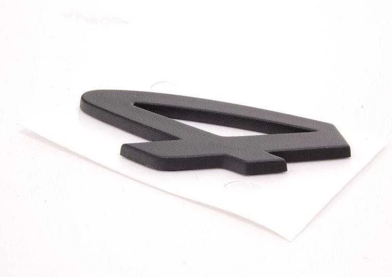 Porsche 911 Carrera emblema juoda, skirta deniniam dangčiui, originali 9645592410070C