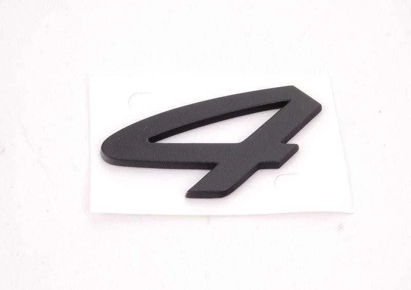 Porsche 911 Carrera emblema juoda, skirta deniniam dangčiui, originali 9645592410070C