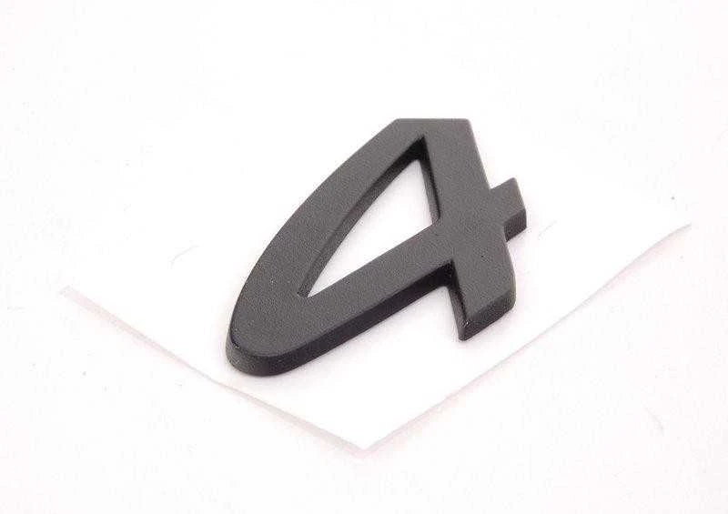 Porsche 911 Carrera emblema juoda, skirta deniniam dangčiui, originali 9645592410070C