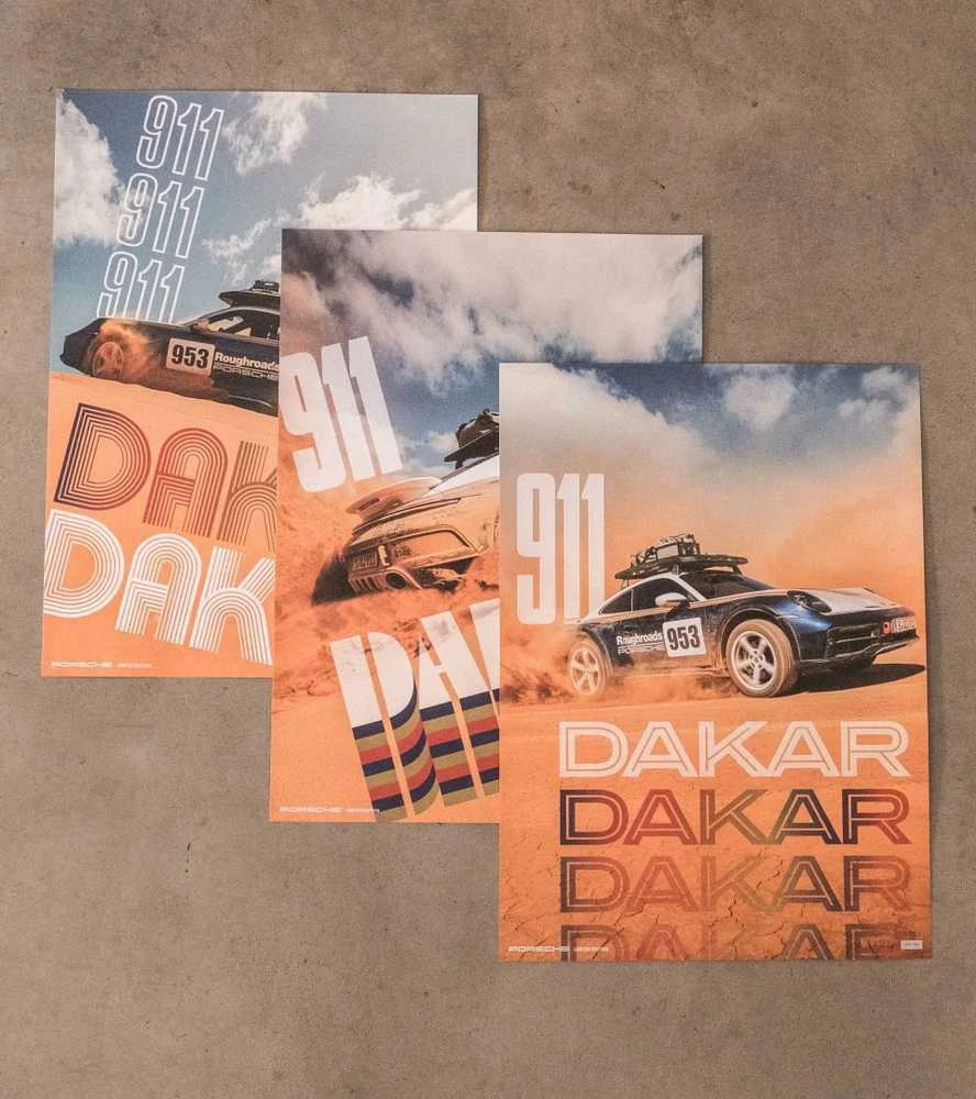 Porsche 911 Dakaro Plakatu Rinkinys Originalus WAP0925010PDKP