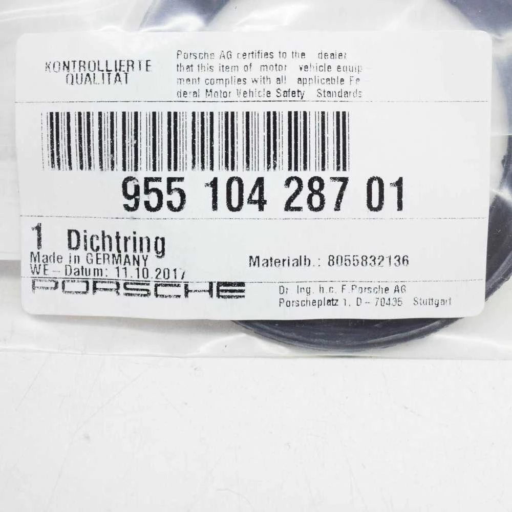 Porsche 911 variklio alyvos užpildymo dangtelio tarpiklis originalus Porsche 95510428701
