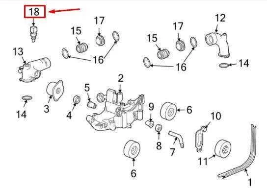 Porsche 911 variklio aušinimo skysčio temperatūros jutiklis 99760642000 originalus