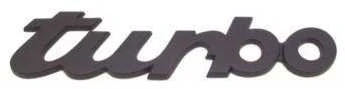 Porsche 930 964 Turbo Ženklo Insignija Juoda Originalus 9305593170270C