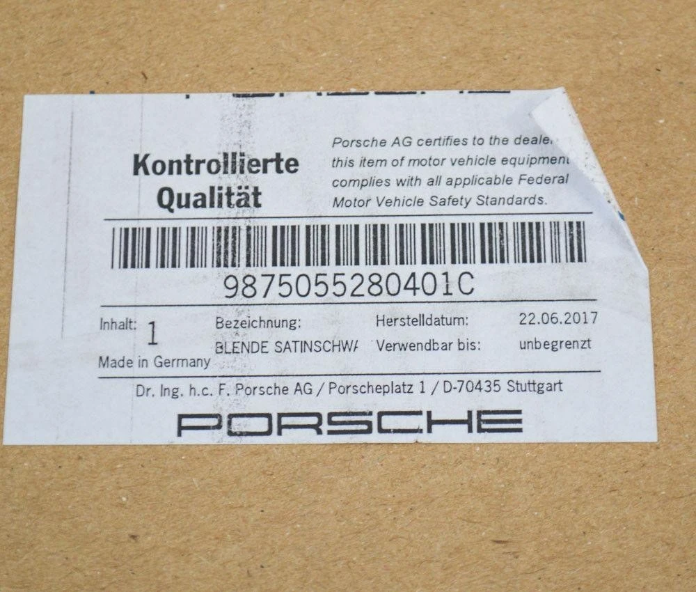 Porsche 987 Cayman 2008 2012 Originalus 9875055280401C