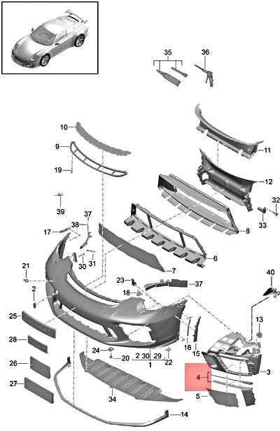 Porsche 991R GT3 Dešinės Pusės Trim Juodas Tamsus Originalus 99150576880OK1