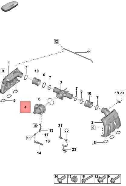 Porsche 992 Turbo Throttle Valve Adapteris Originalus PAA133141